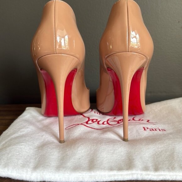 Christian Louboutins Hot Chick 100mm in Blush - Picture 5 of 11